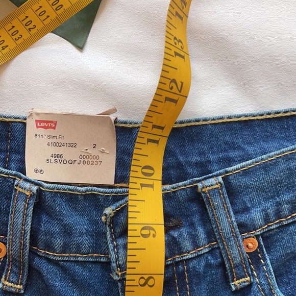 Levi Strauss 511 Slim Fit Dark Wash Straight Leg Jeans. 29Wx32L (Men’s). NWT. - Picture 8 of 8